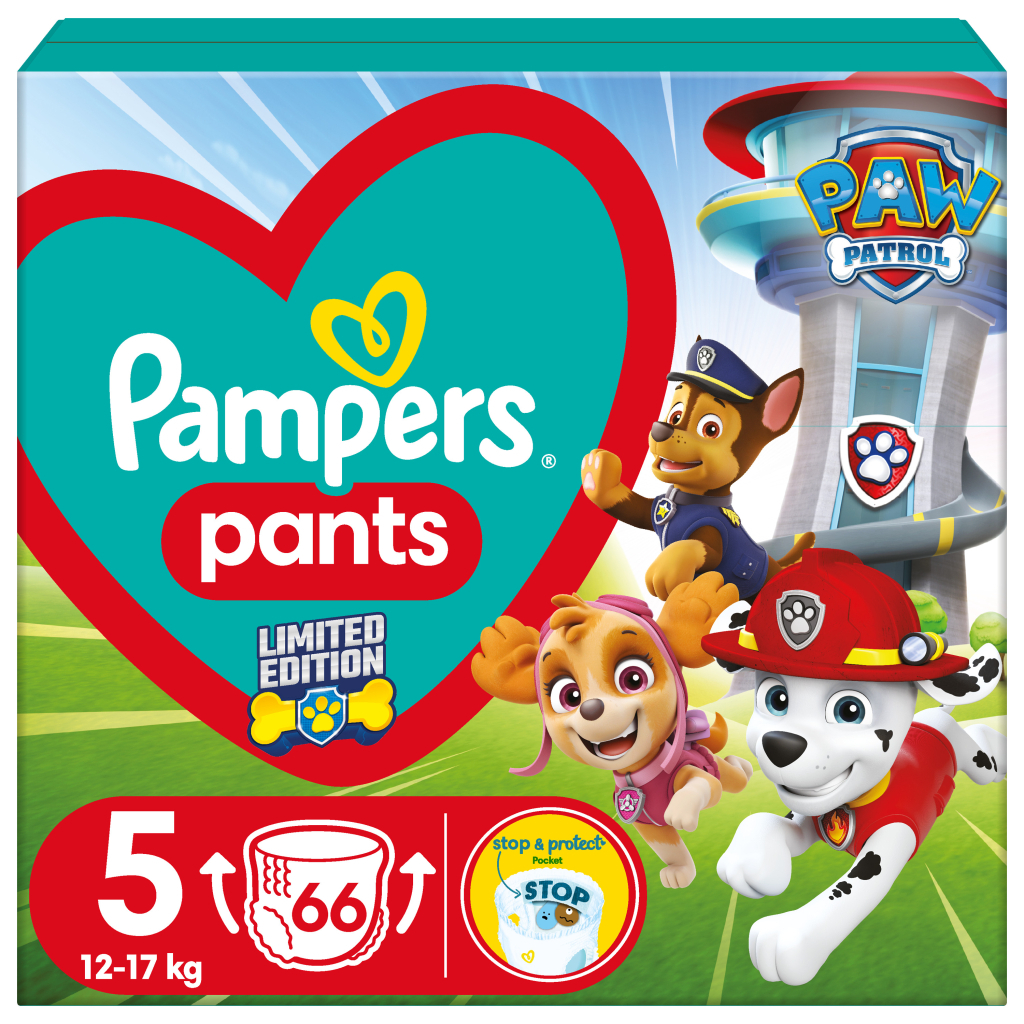 Підгузки Pampers Junior Розмір 5 (12-17кг) Paw Patrol 66 шт (8006540863619) - фото 1 Підгузки Pampers Junior Розмір 5 (12-17кг) Paw Patrol 66 шт (8006540863619) - фото 1