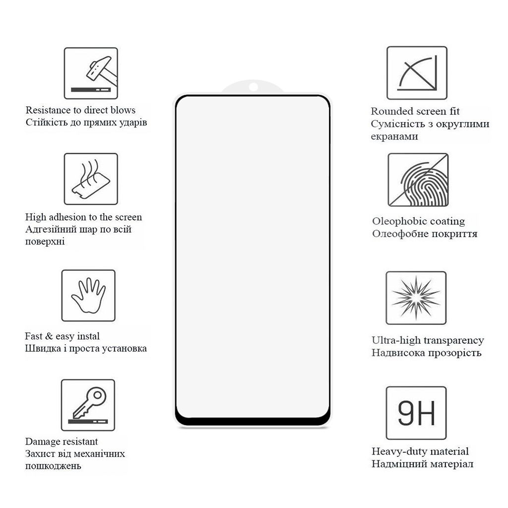Скло захисне Drobak Google Pixel 6a Black Frame A+ (717158) - фото 2 Скло захисне Drobak Google Pixel 6a Black Frame A+ (717158) - фото 2