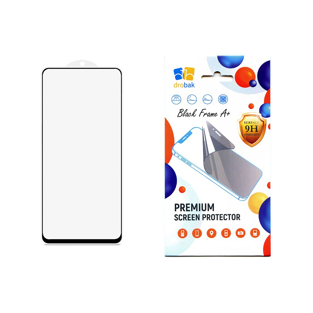 Скло захисне Drobak Motorola G13 Black Frame A+ (717145) - фото 1