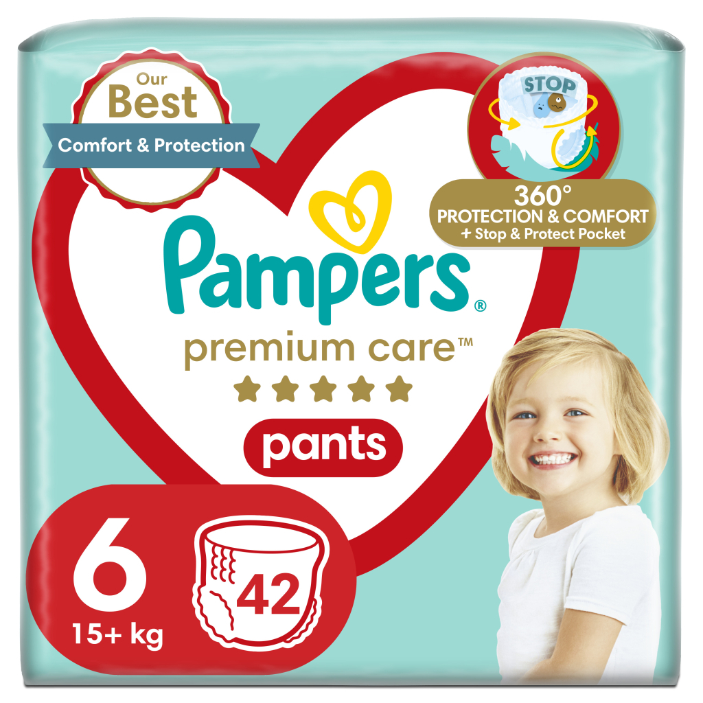 Підгузки Pampers Premium Care Pants Розмір 6 (15+ кг) 42 шт (8001841325545) - фото 1