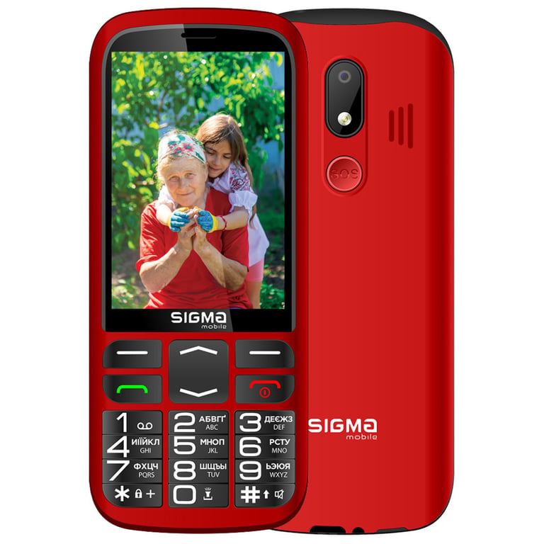 Мобільний телефон Sigma Comfort 50 Optima Type-C Red (4827798122327) — фото 1