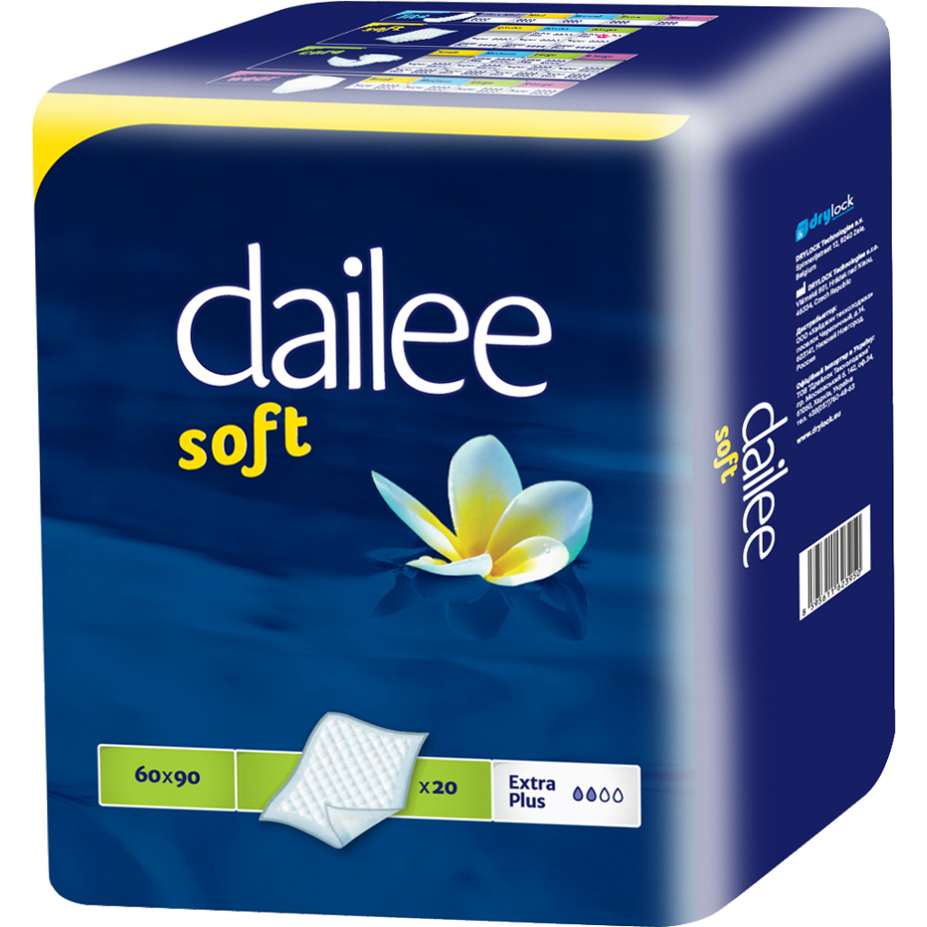 Пелюшки для малюків Dailee Soft 90х60 см 20 шт (8595611623950) - фото 1 Пелюшки для малюків Dailee Soft 90х60 см 20 шт (8595611623950) - фото 1