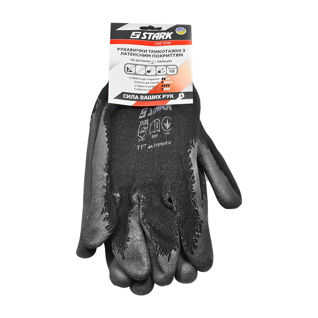 Захисні рукавиці Stark латекс (510701910) - фото 1 Захисні рукавиці Stark латекс (510701910) - фото 1
