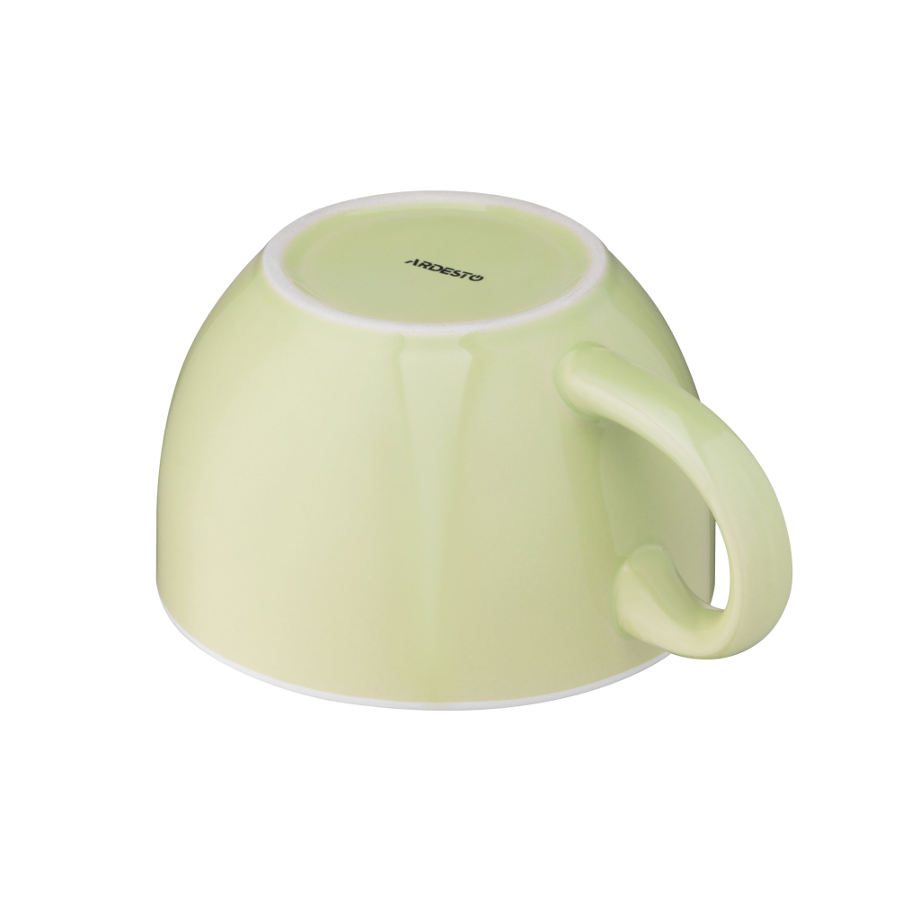 Чашка Ardesto Merino 480 мл Light Green (AR3486LG) - фото 4 Чашка Ardesto Merino 480 мл Light Green (AR3486LG) - фото 4