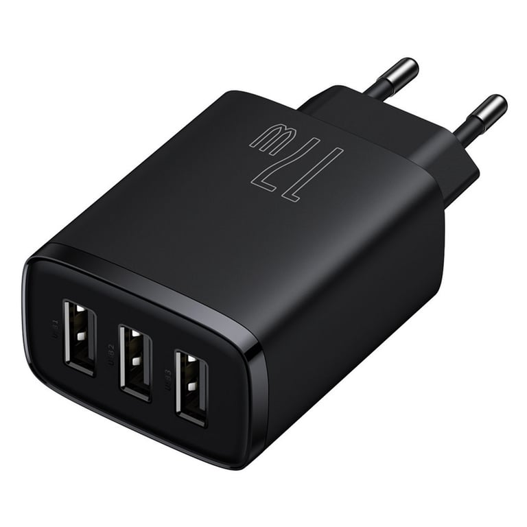 Зарядний пристрій Baseus Compact Charger 3U Black (CCXJ020101) - фото 2