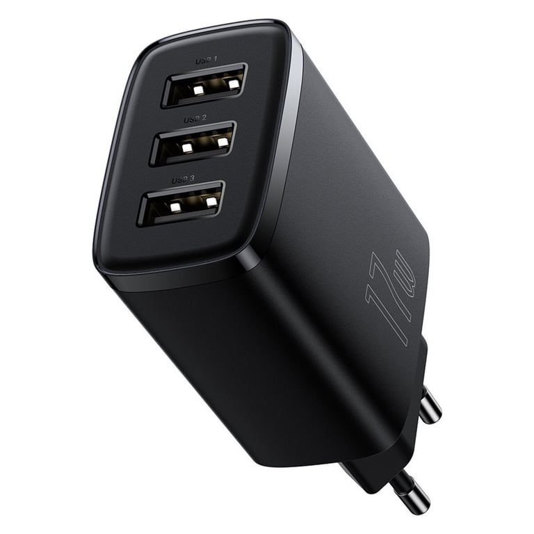 Зарядний пристрій Baseus Compact Charger 3U Black (CCXJ020101) - фото 4