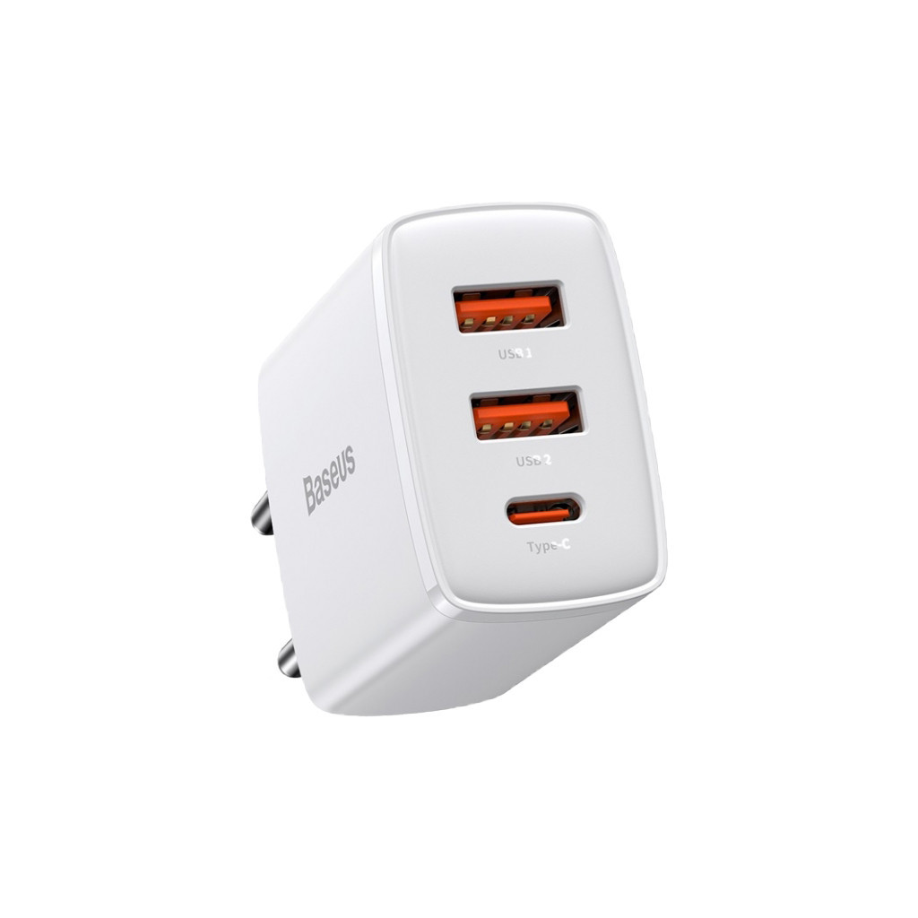 Зарядний пристрій Baseus Compact Quick Charger 2U+C (CCXJ-E02) - фото 3 Зарядний пристрій Baseus Compact Quick Charger 2U+C (CCXJ-E02) - фото 3