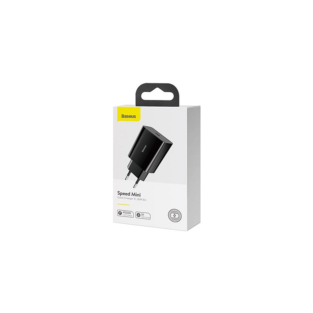 Зарядний пристрій Baseus Speed Mini Quick Charger Black (CCFS-SN01) - фото 7 Зарядний пристрій Baseus Speed Mini Quick Charger Black (CCFS-SN01) - фото 7