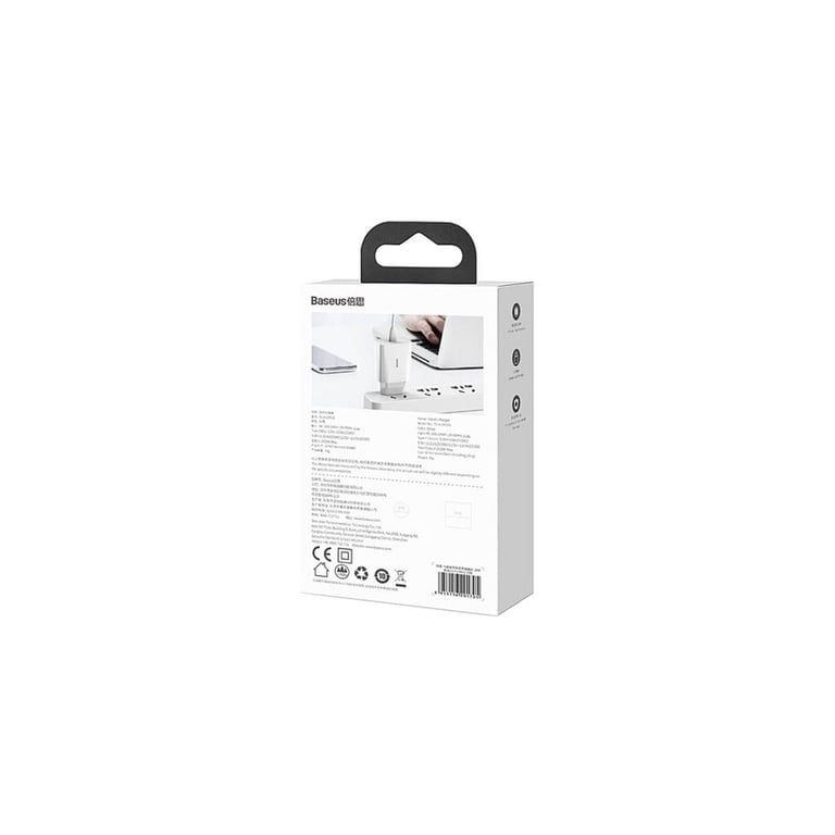 Зарядний пристрій Baseus Speed Mini Quick Charger White (CCFS-SN02) - фото 8