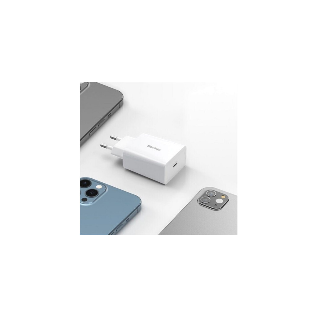 Зарядний пристрій Baseus Speed Mini Quick Charger White (CCFS-SN02) - фото 9 Зарядний пристрій Baseus Speed Mini Quick Charger White (CCFS-SN02) - фото 9