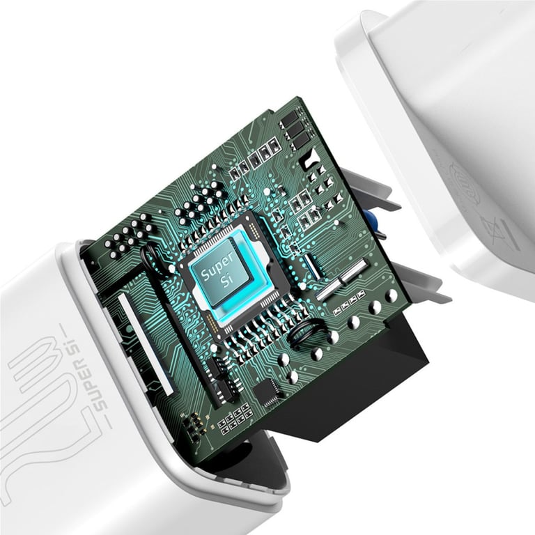 Зарядний пристрій Baseus Super Si Quick Charger 1C 20W EU White (CCSUP-B02) - фото 4