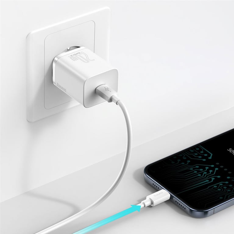 Зарядний пристрій Baseus Super Si Quick Charger 1C 20W EU White (CCSUP-B02) - фото 6