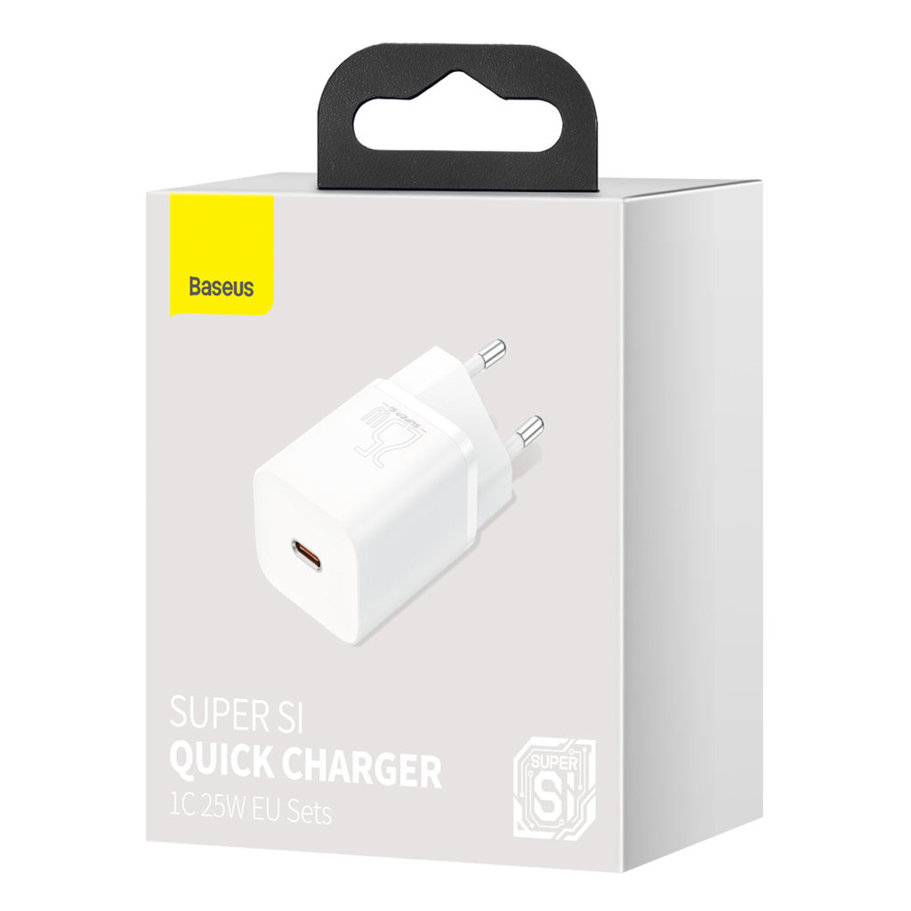 Зарядний пристрій Baseus Super Si Quick Charger 1C White (CCSP020102) - фото 5 Зарядний пристрій Baseus Super Si Quick Charger 1C White (CCSP020102) - фото 5