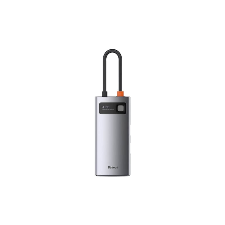 Концентратор Baseus Metal Gleam Series 4-in-1 Multifunctional Gray (CAHUB-CY0G) - фото 2