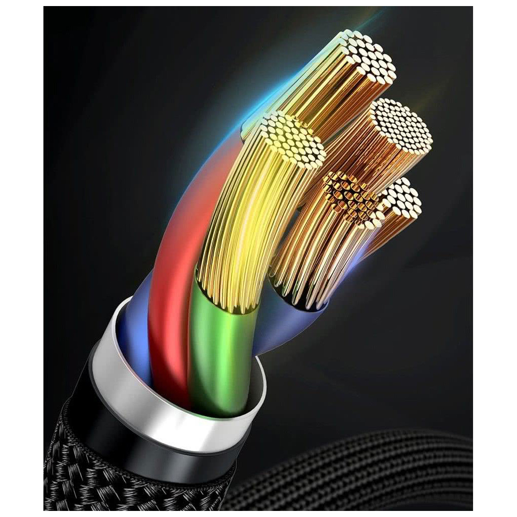 Дата кабель USB-C to Lightning 1.0m 18W 2.1A Cafule Black-Grey Baseus (CATLKLF-G1) - фото 9 Дата кабель USB-C to Lightning 1.0m 18W 2.1A Cafule Black-Grey Baseus (CATLKLF-G1) - фото 9