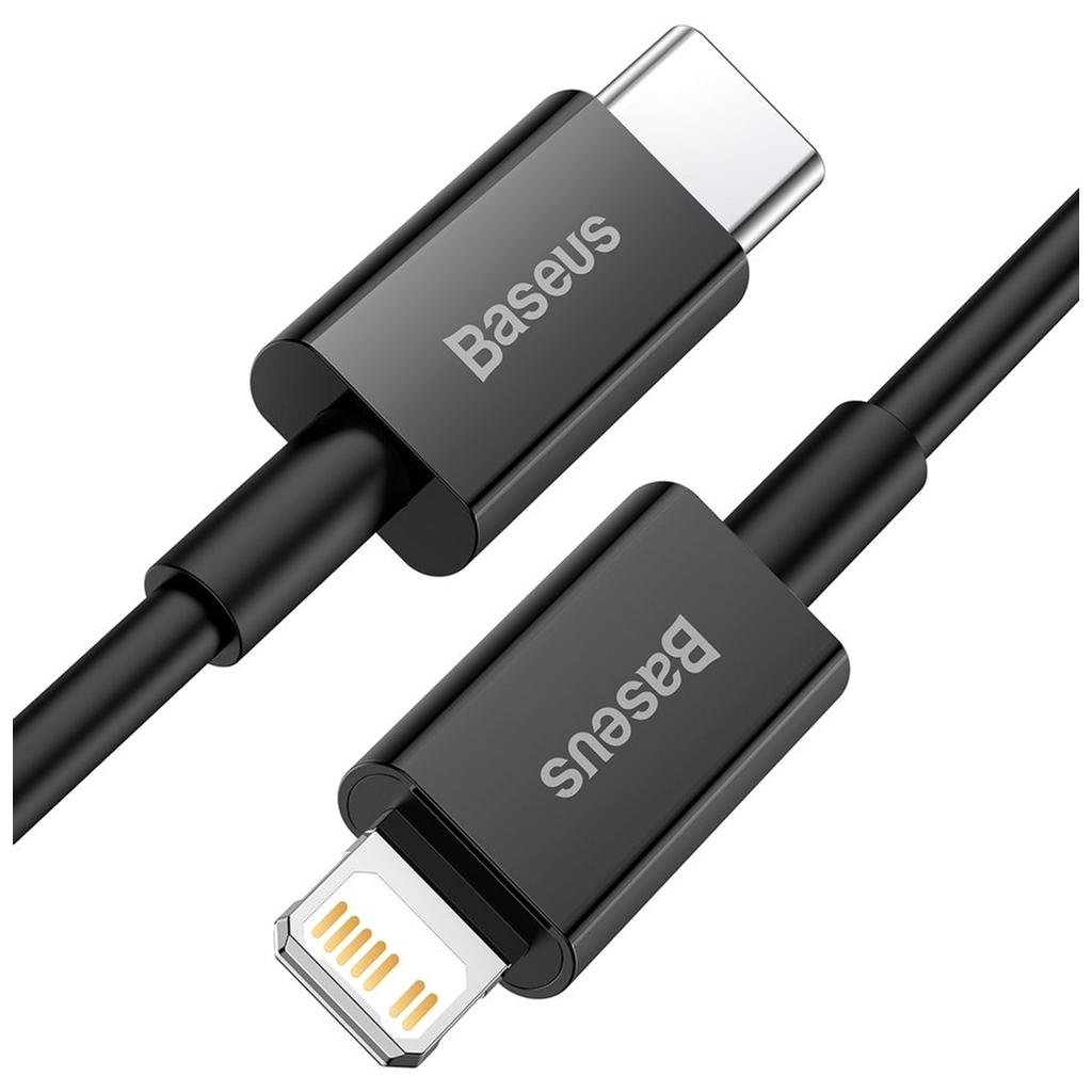 Дата кабель USB-C to Lightning 1.0m 20W Superior Series Black Baseus (CATLYS-A01) - фото 2 Дата кабель USB-C to Lightning 1.0m 20W Superior Series Black Baseus (CATLYS-A01) - фото 2
