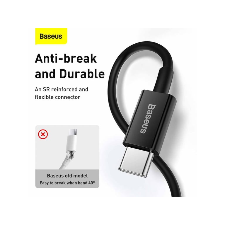 Дата кабель USB-C to Lightning 1.0m 20W Superior Series Black Baseus (CATLYS-A01) - фото 7