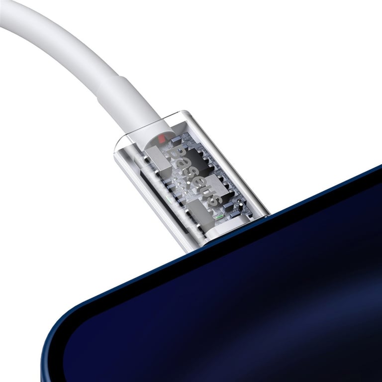 Дата кабель USB-C to Lightning 1.0m 20W Superior Series White Baseus (CATLYS-A02) - фото 6