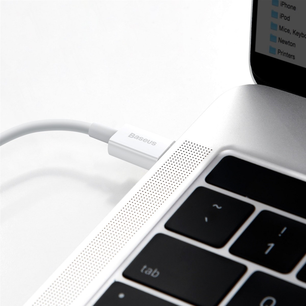Дата кабель USB-C to Lightning 1.0m 20W Superior Series White Baseus (CATLYS-A02) - фото 8 Дата кабель USB-C to Lightning 1.0m 20W Superior Series White Baseus (CATLYS-A02) - фото 8