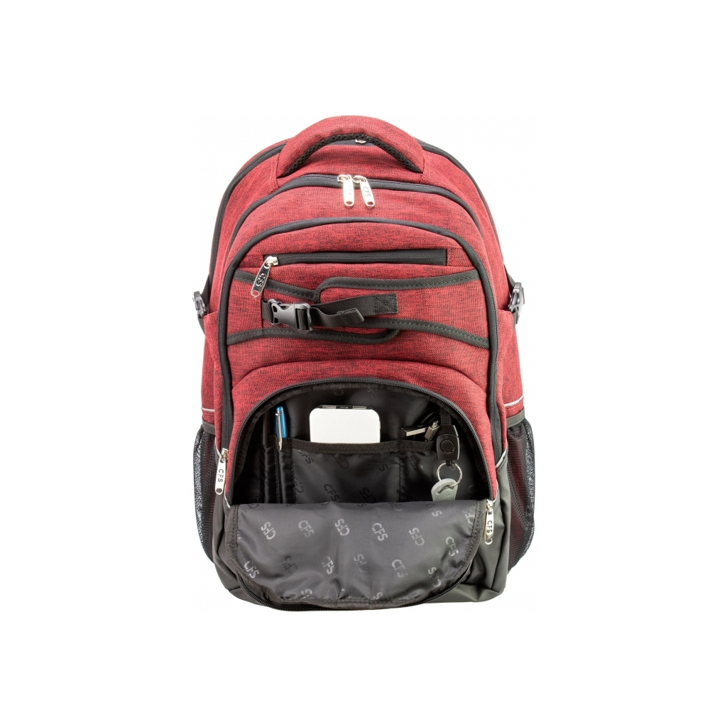 Рюкзак шкільний Cool For School Червоний з коричневим 175+ см (CF86745-03) - фото 2 Рюкзак шкільний Cool For School Червоний з коричневим 175+ см (CF86745-03) - фото 2