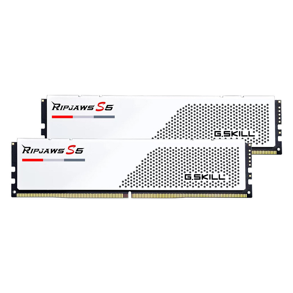 Модуль пам%27яті для комп%27ютера DDR5 64GB (2x32GB) 6000 MHz Ripjaws S5 G.Skill (F5-6000J3040G32GX2-RS5W)