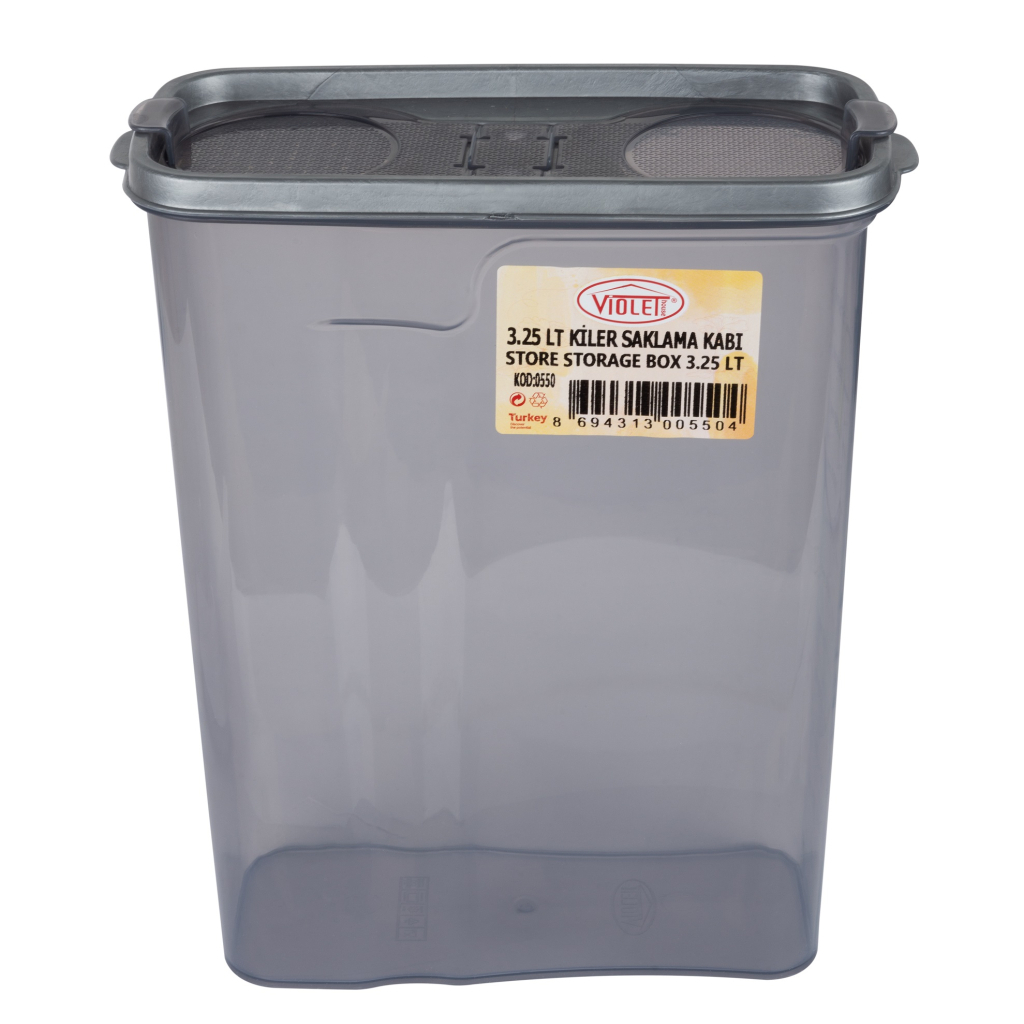 Харчовий контейнер Violet House Transparent Black 3,25 л (0550 Transparent Black) - фото 1