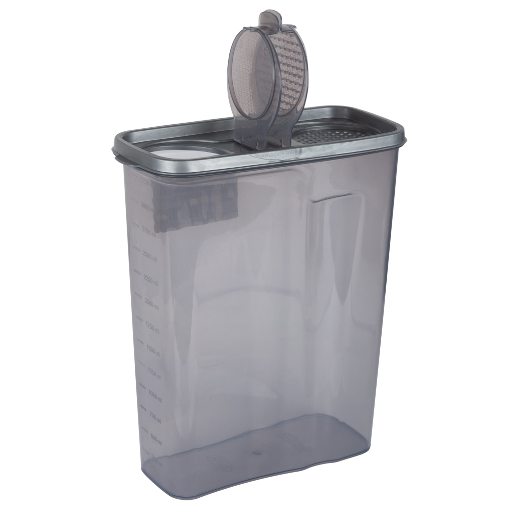 Харчовий контейнер Violet House Transparent Black 3,25 л (0550 Transparent Black) - фото 3 Харчовий контейнер Violet House Transparent Black 3,25 л (0550 Transparent Black) - фото 3