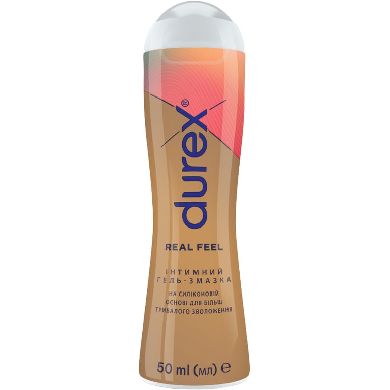 Інтимний гель-змазка Durex Real Feel для анального сексу на силіконовій основі (лубрикант) 50 мл (4820108005327) - фото 1