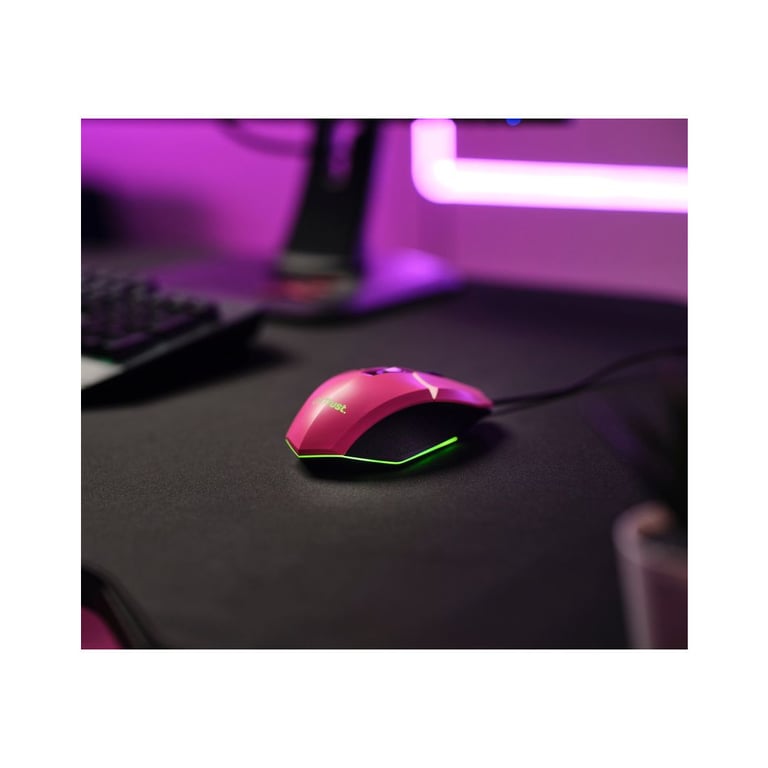 Мишка Trust GXT 109 Felox RGB Pink (25068) - фото 7