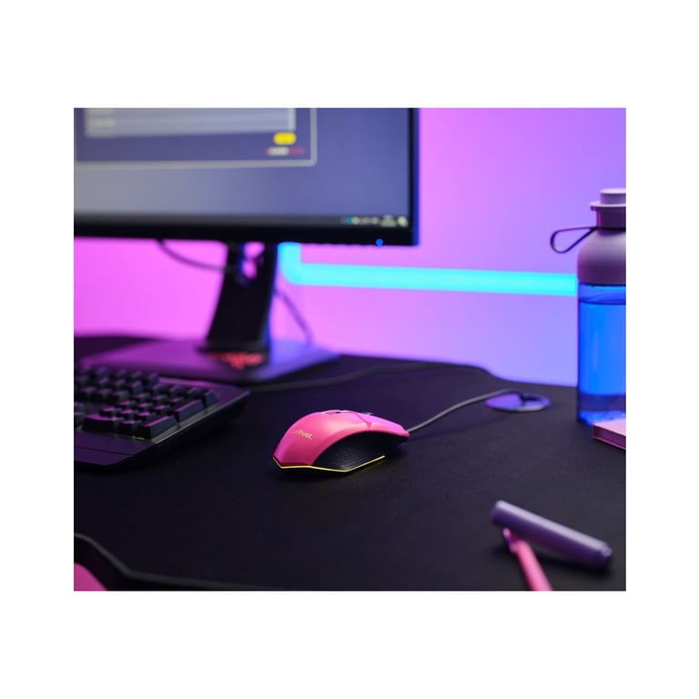 Мишка Trust GXT 109 Felox RGB Pink (25068) - фото 8
