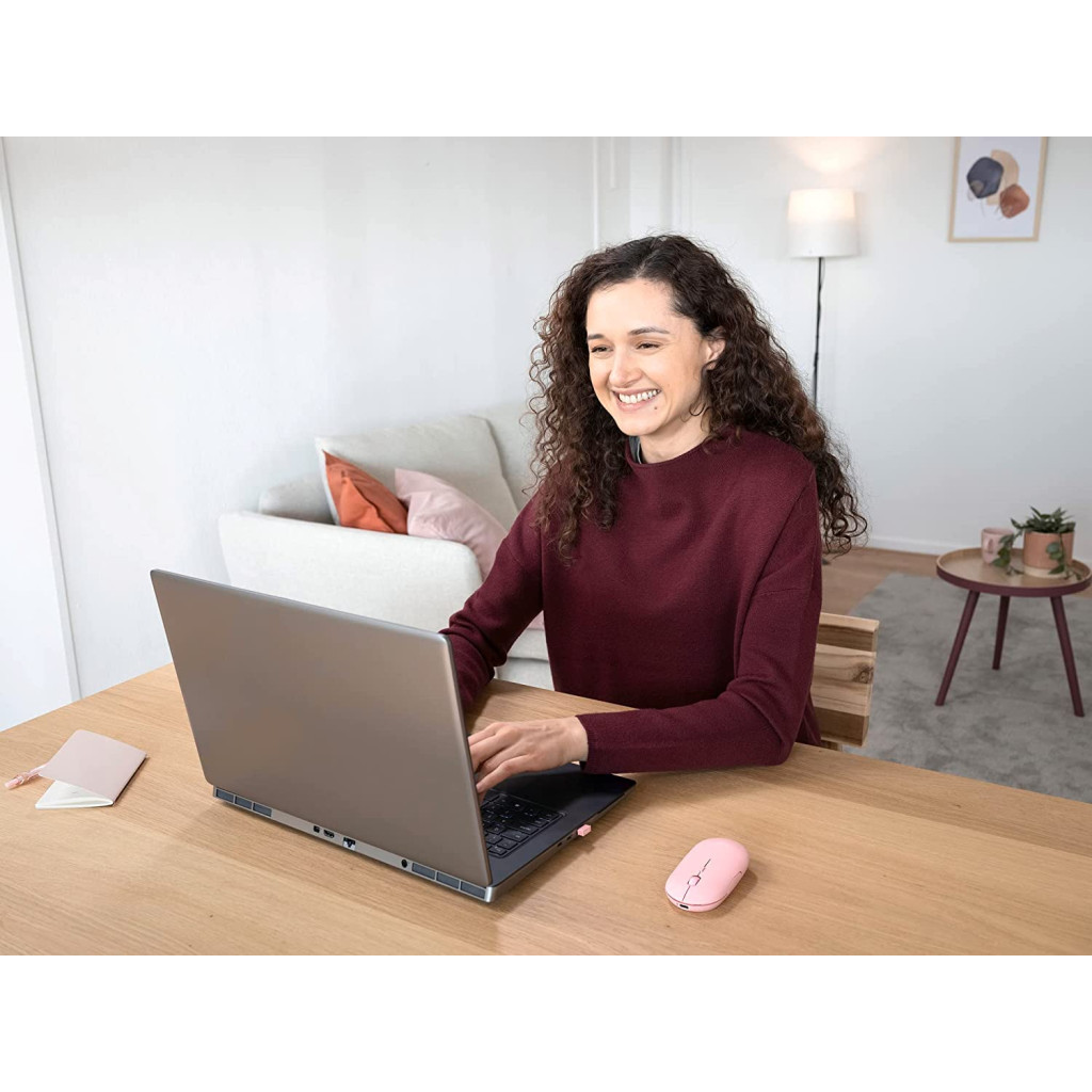 Мишка Trust Puck Wireless/Bluetooth Silent Pink (24125) - фото 2 Мишка Trust Puck Wireless/Bluetooth Silent Pink (24125) - фото 2