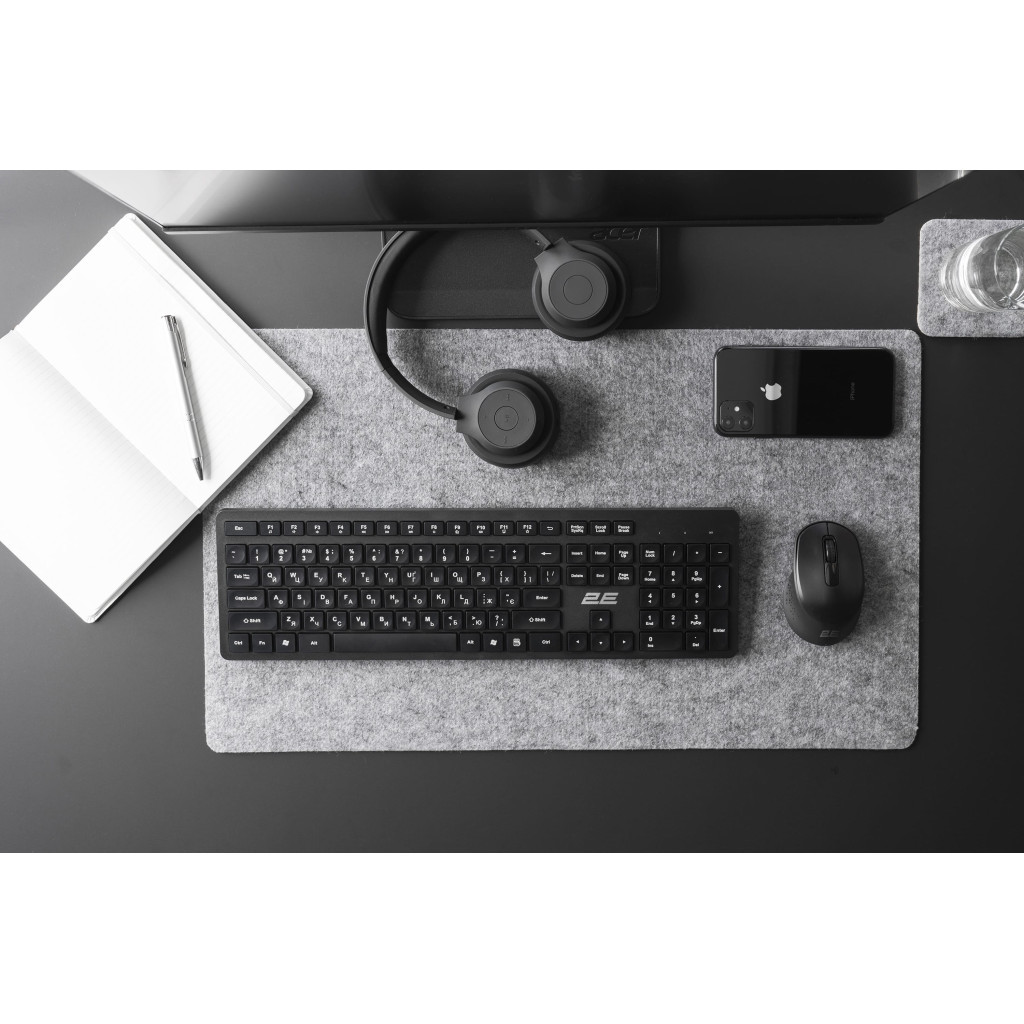 Клавіатура 2E KS260 Wireless Black (2E-KS260WB) - фото 5 Клавіатура 2E KS260 Wireless Black (2E-KS260WB) - фото 5