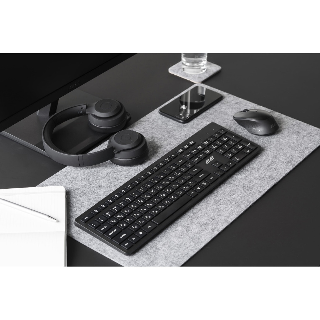 Клавіатура 2E KS260 Wireless Black (2E-KS260WB) - фото 7 Клавіатура 2E KS260 Wireless Black (2E-KS260WB) - фото 7