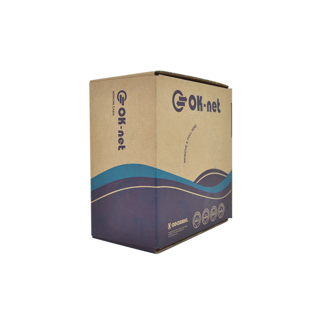 Кабель мережевий OK-Net F/UTP-cat.5E-SL 100м (КПВЭ-ВП (100) 4*2*0,48 / 100) - фото 1 Кабель мережевий OK-Net F/UTP-cat.5E-SL 100м (КПВЭ-ВП (100) 4*2*0,48 / 100) - фото 1