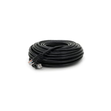 Патч-корд 25м, UTP, Cat.6, RJ45, CU, black Ritar (PCR-CU6/25BL) - фото 1