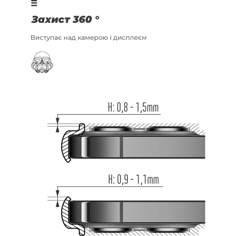 Чохол до мобільного телефона Armorstandart ICON Case Samsung A34 5G (A346) Camera cover Lavender (ARM66498) - фото 6