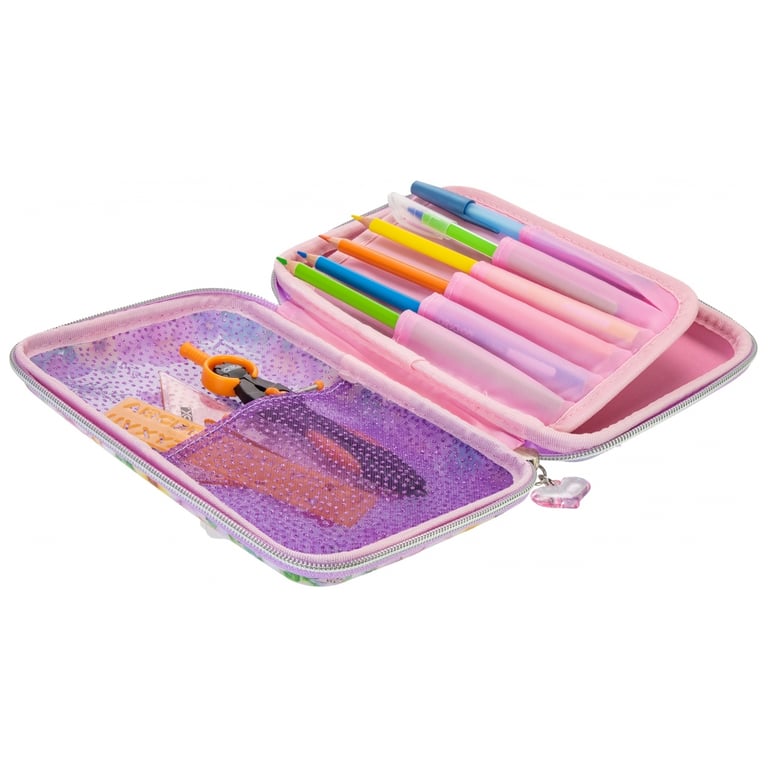 Пенал Cool For School з віконцем 1 відділення з органайзером фіолетовий (QT-5750-Purple) - фото 2