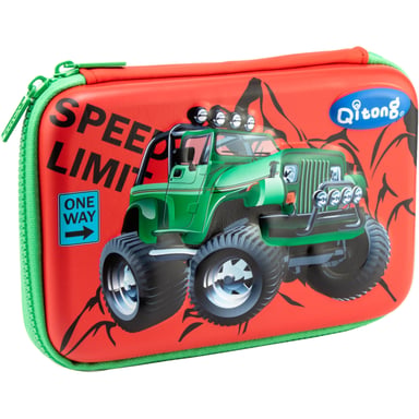 Пенал Cool For School з тисненням, 1 відділення (QT-5704-Red) - фото 1