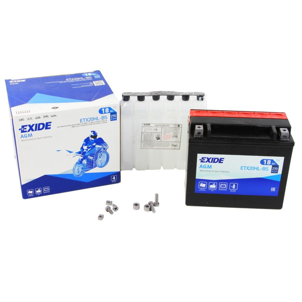 Акумулятор автомобільний EXIDE AGM 18Ah Ев (-/+) (270EN) (ETX20HL-BS) - фото 3 Акумулятор автомобільний EXIDE AGM 18Ah Ев (-/+) (270EN) (ETX20HL-BS) - фото 3
