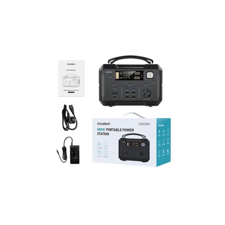 Зарядна станція Choetech BS004-EU-BK, 500W (BS004-EU-BK) - фото 6
