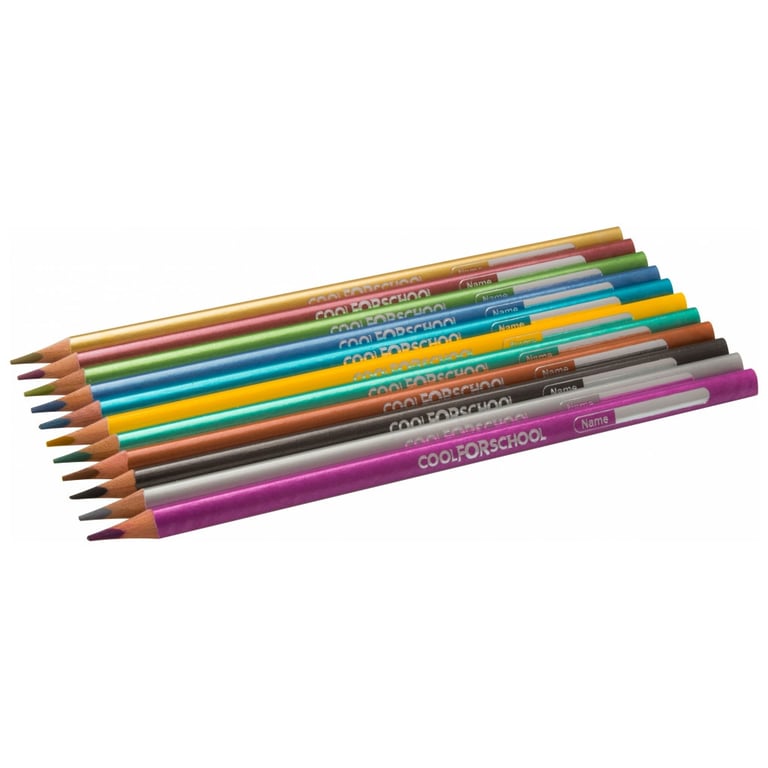 Олівці кольорові Cool For School Metallic 12 кольорів (CF15168) - фото 2