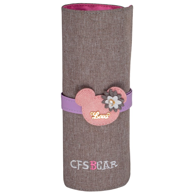 Пенал Cool For School Bear 1 відділення Сірий (CF86651-02) - фото 1