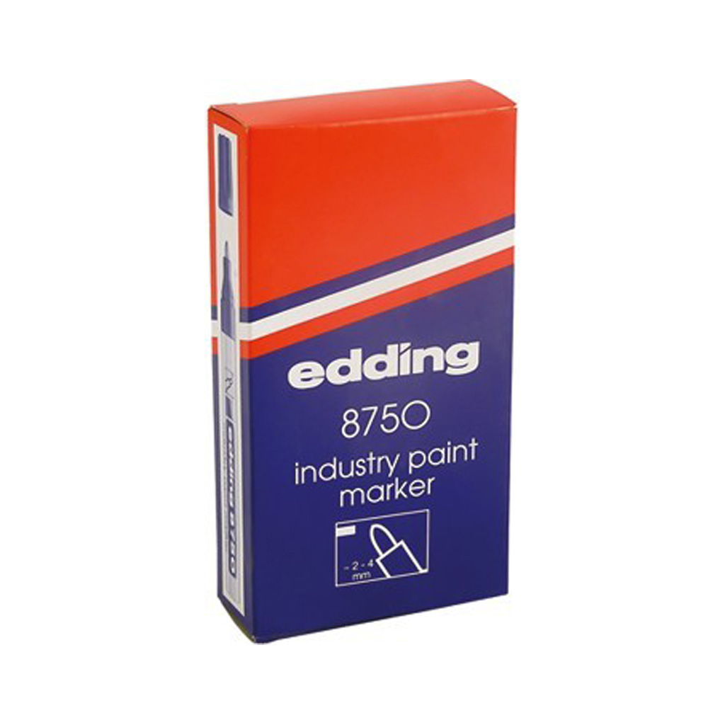 Маркер Edding Industry Paint e-8750 2-4мм(for dusty surfaces) white (e-8750/011) - фото 2 Маркер Edding Industry Paint e-8750 2-4мм(for dusty surfaces) white (e-8750/011) - фото 2