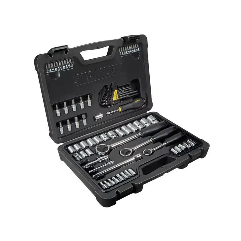 Набір інструментів Stanley Maxi-Drive торцевих 1/4", 3/8", 1/2", 80 предм. (STHT0-73930) - фото 1