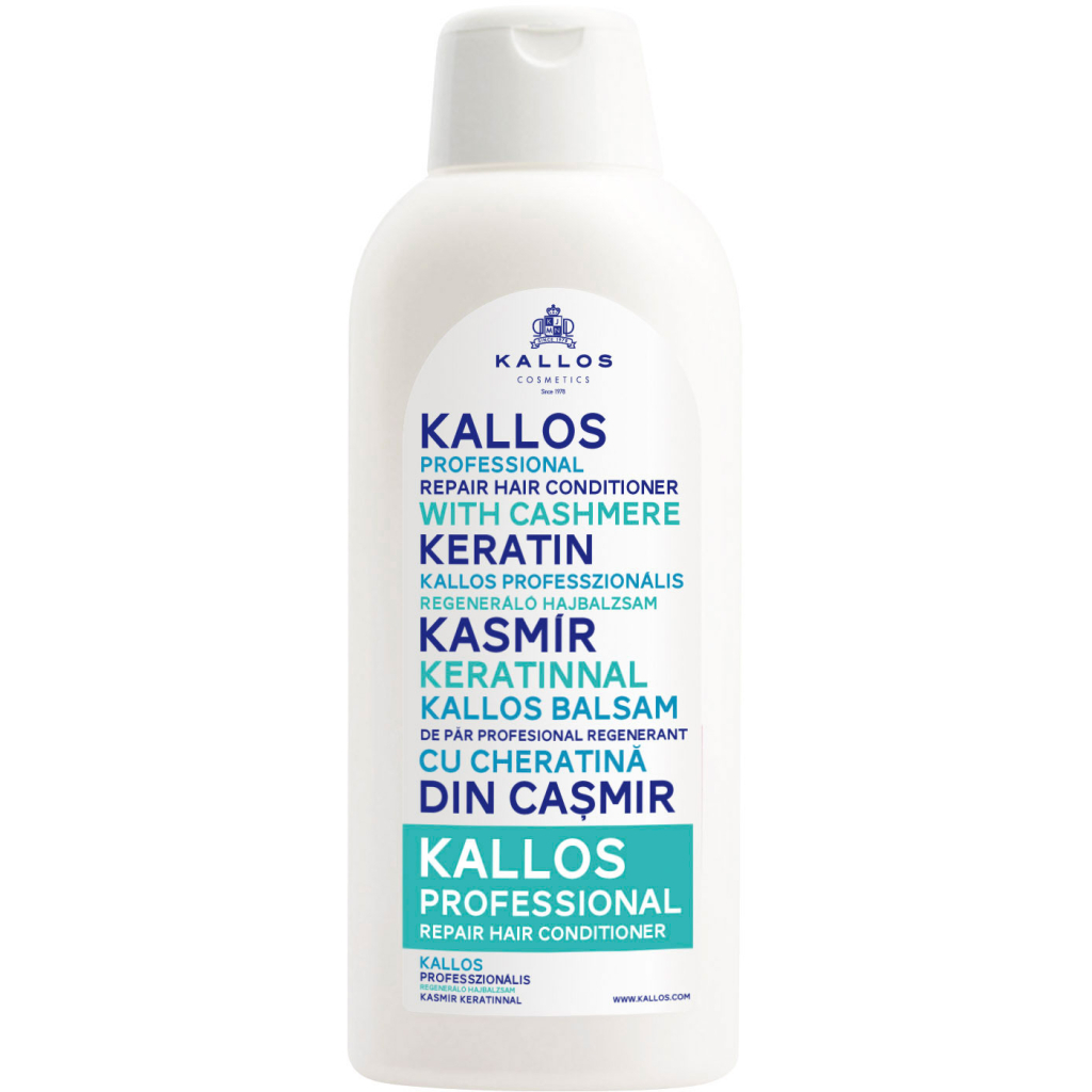 Кондиціонер для волосся Kallos Cosmetics Cashmere Keratin для професійного відновлення 1000 мл (5998889508395) - фото 1 Кондиціонер для волосся Kallos Cosmetics Cashmere Keratin для професійного відновлення 1000 мл (5998889508395) - фото 1