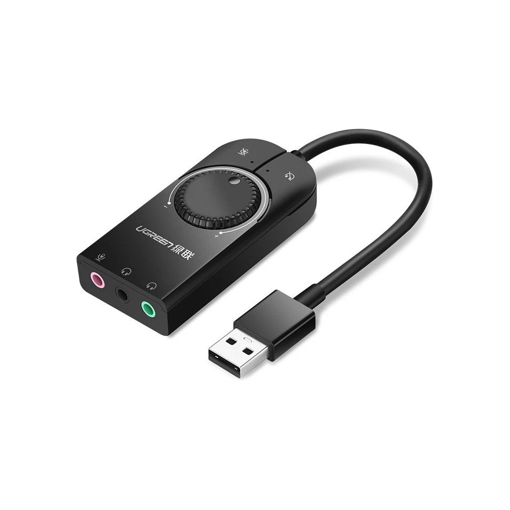 Звукова плата Ugreen CM129 black (40964) Звукова плата Ugreen CM129 black (40964)