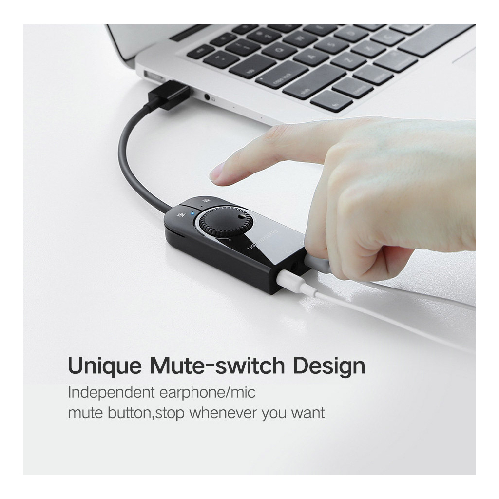 Звукова плата Ugreen CM129 black (40964) - фото 4 Звукова плата Ugreen CM129 black (40964) - фото 4