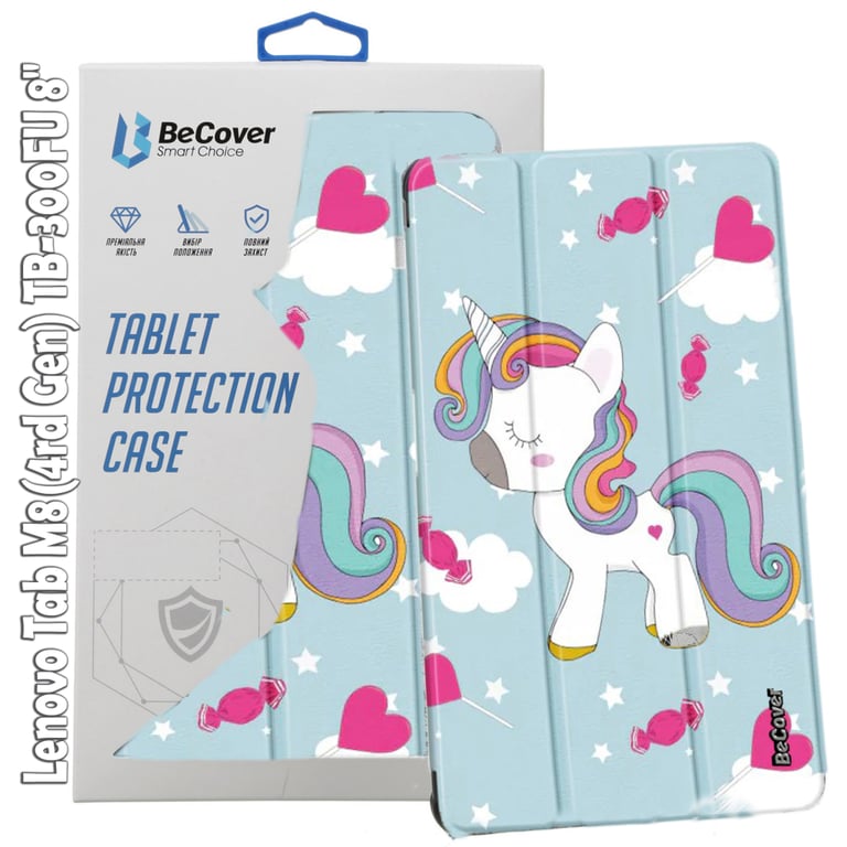 Чохол до планшета BeCover Smart Case Lenovo Tab M8(4rd Gen) TB-300FU 8" Unicorn (709220) - фото 1