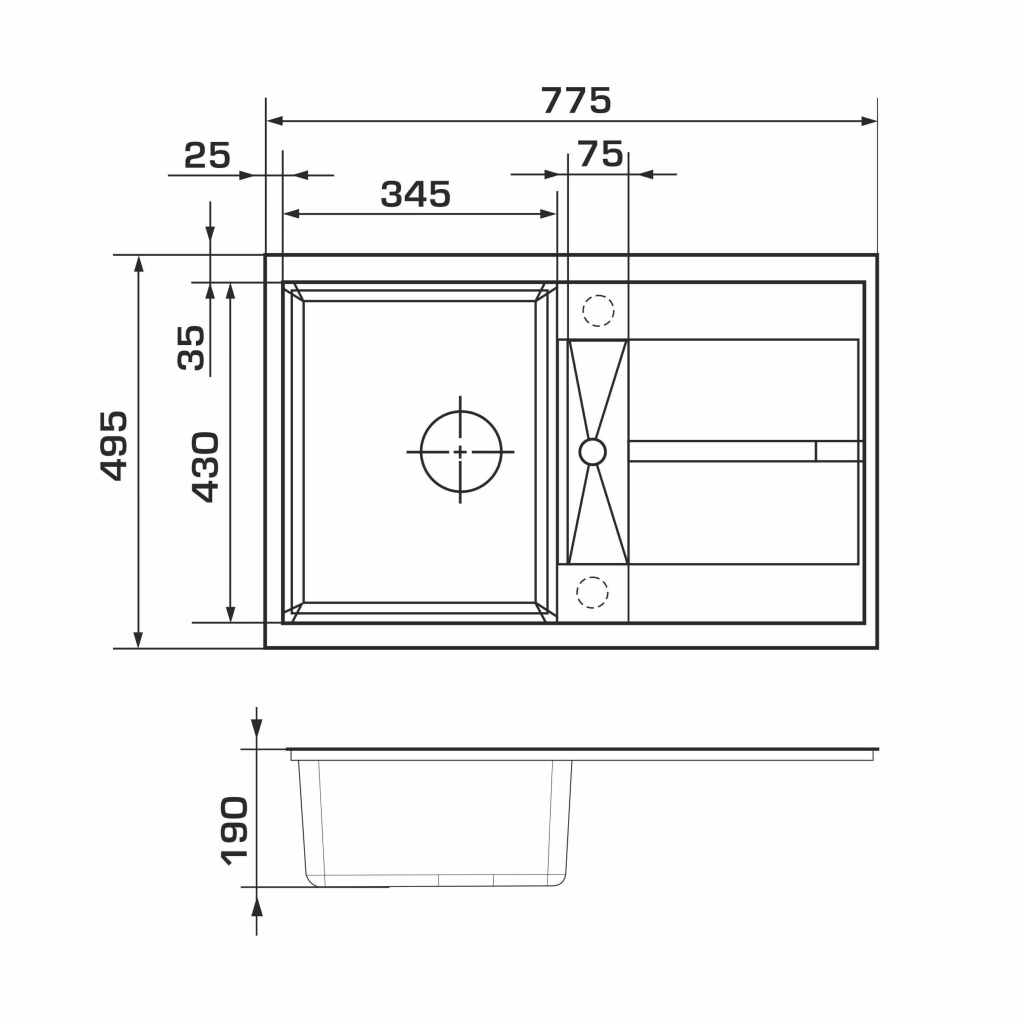 Мийка кухонна GRANADO VALENCIA avena (gr0702) - фото 7 Мийка кухонна GRANADO VALENCIA avena (gr0702) - фото 7