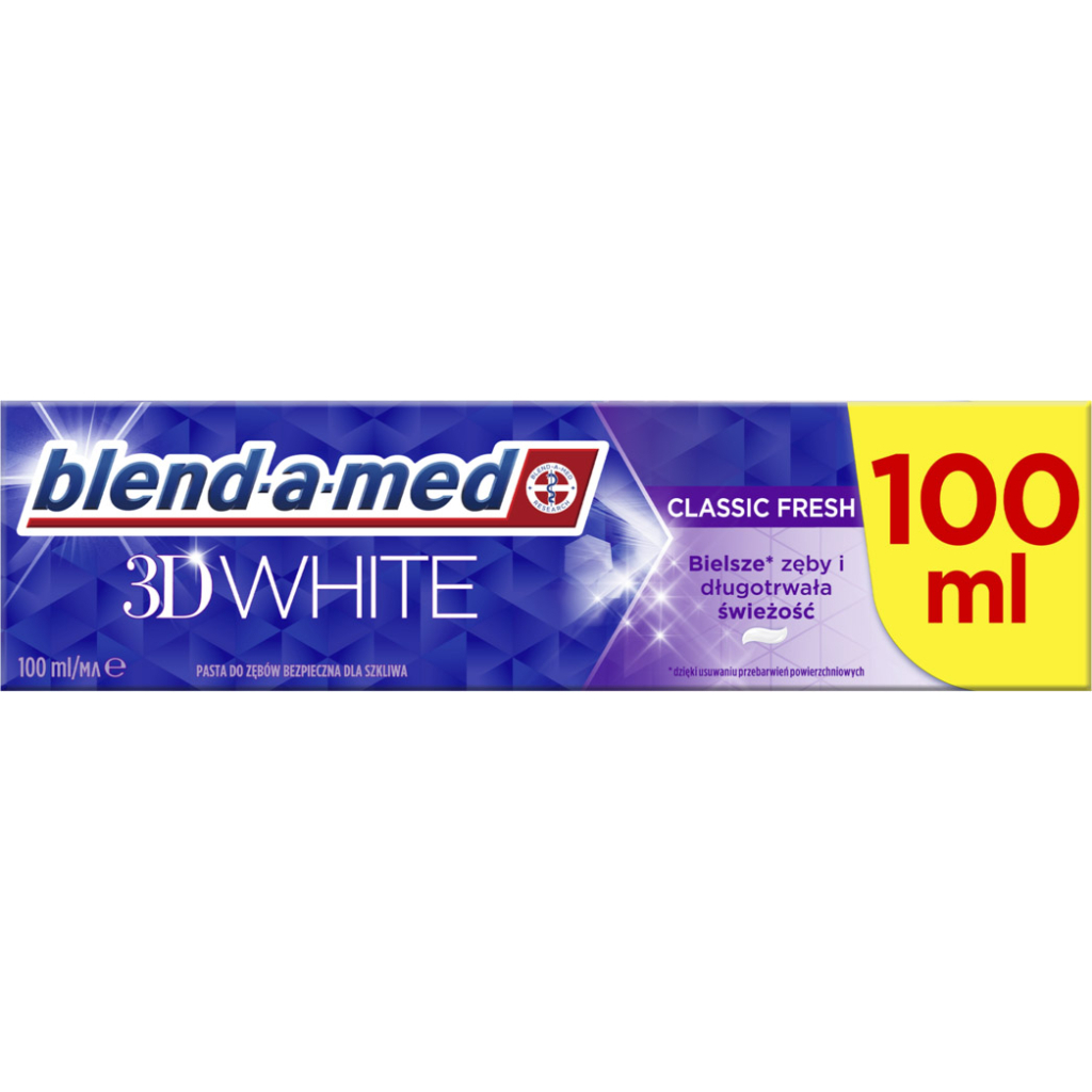 Зубна паста Blend-a-med 3D White Класична свіжість 100 мл (8006540792896) - фото 2 Зубна паста Blend-a-med 3D White Класична свіжість 100 мл (8006540792896) - фото 2